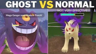 Mega GENGAR Vs GIOVANNI in Pokemon Go Ghost Vs Normal type battle [upl. by Adnuhsar]