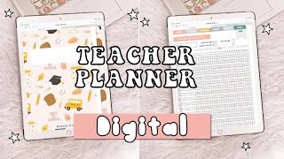 CUADERNO DEL PROFESOR DIGITAL con agenda para profesores  Teacher planner 🍑 HardPeach [upl. by Turk]