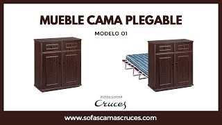 Mueble cama plegable perfecto para recibir invitados [upl. by Beera]