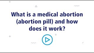 How does medical abortion aka the abortion pill work [upl. by Alhahs332]