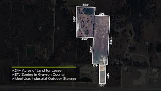 144 Raccoon Drive Sherman  Commercial Land for Lease [upl. by Sheaff54]