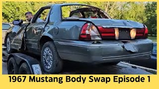 67 Mustang Body Swap Episode 1 Check out the donor car [upl. by Naelcm]