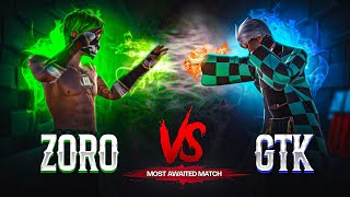 TGR GTK111 Vs ZORO FF  1vs1 Most Demanded amp Awaited Match 🍷🗿 [upl. by Idden361]