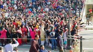 AttariWagah border ceremony  dance [upl. by Anirdnajela]