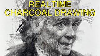 Realtime Charcoal Drawing 120 [upl. by Naz]