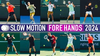 Slow Motion Forehand Compilation 2024 [upl. by Janine]