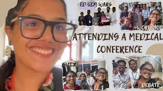 Vlog Attending a medical conference in MBBS  Debate  Quiz  Winning  Stitching [upl. by Rebmak934]