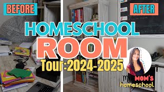 NEW Homeschool Room  Tour Elementary and Middle School [upl. by Anayaran]