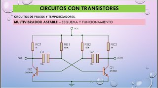 Transistores  Parte 3  Multivibrador Astable [upl. by Aydni597]