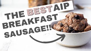 Maple Blueberry Breakfast Sausage Paleo AIP [upl. by Jolyn]