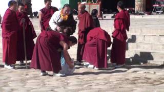 Cham Dance 1 at Rongwu Monastery Repkong Amdo Region [upl. by Isej53]