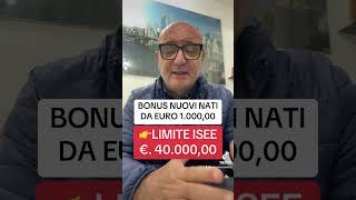 BONUS NUOVI NATI 1000€ youtube letstalk youtubeshorts perte letstalk826 yes [upl. by Niobe]