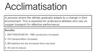 OCR A Level  Acclimatisation [upl. by Kaasi]