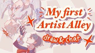 I got accepted into my first Artist Alley Let’s Draw and Chat 💌 [upl. by Grantland]