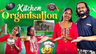 Kitchen Organisation in புது வீடு 👩‍🍳 Unique Collections amp Product Finds😍🥣  Gowti Sowbi Vlogs [upl. by Caruso]