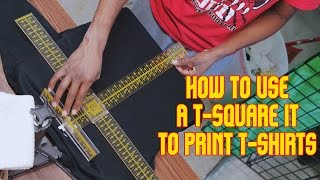 How to Print Tshirts Using a Tsquare It Tshirt Chick [upl. by Ylro623]