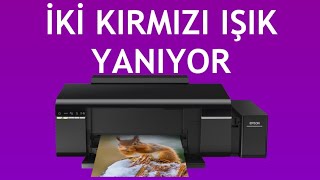 Epson Yazıcı İki Kırmızı Işık Yanıyor Sorunu Çözümü [upl. by Osman22]