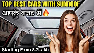 Top 5 Cheapest Sunroof🥰Cars Under 10 Lakh in india🔥Top 5 Affordable Sunroof Cars Under 10 Lakh 2024 [upl. by Ylak81]