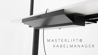 Kabelmanager für StehSitzTisch Inwerk Masterlift® und Imperio Lift® [upl. by Ynnelg775]