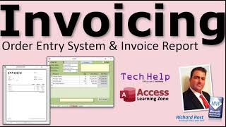 Order Entry System with Invoice Report Template for Microsoft Access Print Receipts Bills More [upl. by Hgielyk]