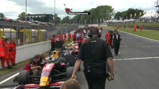 20090719 Henry Surtees FIA Formula 2 at Brands Hatch Crash Extended [upl. by Elisabeth208]