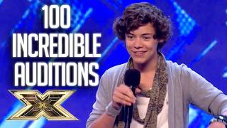 100 AUDITIONS VIEWED BY MILLIONS  The X Factor UK [upl. by Crandall]