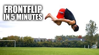 Learn How to Front Flip  In Only 5 Minutes II [upl. by Kcitrap527]