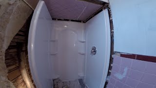 Sterling 4 piece shower installed Part 1 [upl. by Loriner]