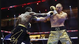 Deontay Wilders own mother tells him to retire after Zhilei Zhang knockout loss [upl. by Einyaj]