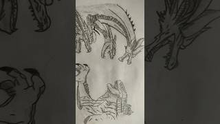 Godzilla vs Ghidorah drawing easy Godzilla earth monster verse kong shorts Fa vlogs drawings [upl. by Nnaeus]