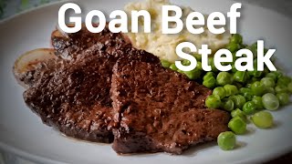 Goan Beef Steak  Easy Beef Steak Recipe [upl. by Enohsal]