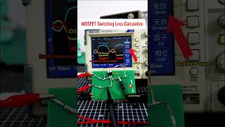 MOSFET Switching loss Calculation electronic oscilloscope voltage current powerloss mosfet [upl. by Ianteen]