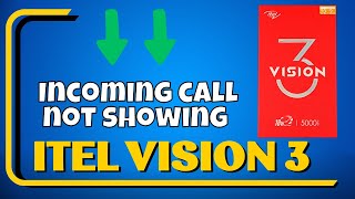 Incoming call not showing problem itel Vision 3  Incoming call not working properly [upl. by Aral870]