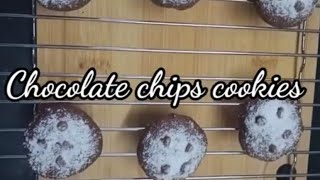 Chocolate chips cookies Eggless chocolatecookiesrecipe youtubevideostirupwithhema [upl. by Ecirtram743]