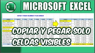 🟢 Como COPIAR FILAS FILTRADAS en Excel [upl. by Alyakam571]