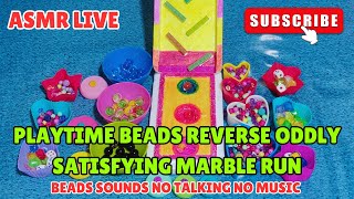 ASMR LIVE🔴🌈 PLAYTIME BEADS REVERSE ODDLY SATISFYING MARBLE RUN playtime asmr satisfying [upl. by Tiffanle]