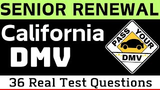 CALIFORNIA DMV WRITTEN TEST 2024  senior renewal test 2024  California DMV Permit Test  Test 7 [upl. by Latin]