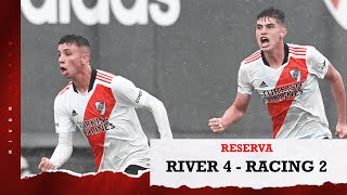 ReservaLPF ⚽️ River 4  Racing 2 RESUMEN COMPLETO [upl. by Tnecnivleahcim]