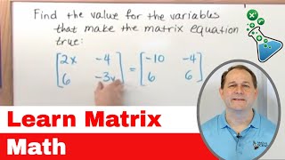 1  Intro To Matrix Math Matrix Algebra Tutor  Learn how to Calculate with Matrices [upl. by Ennadroj916]