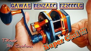 UNBOXING GAWAS BENZARO SW CUSTOM BZ 2000 LG FISHING REEL [upl. by Bottali]