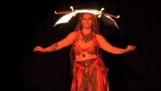 Double swordscimitar bellydance by Nisaa Shuvani [upl. by Eletnahs]