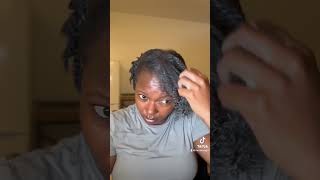 My easy 4c curly hair routine 4chair 4cnaturalhaircare naturalhaircare naturalhair [upl. by Ellatnahc144]