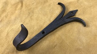 Forge welded branch hook  Hook of the Week 32 [upl. by Annawad]