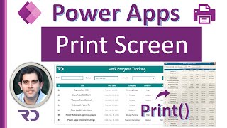 Print Screen in Power Apps  Print Form amp Gallery [upl. by Vokaay]