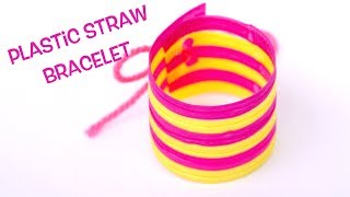 Plastic Straw Bracelet [upl. by Isied]