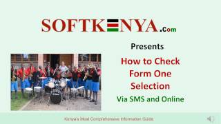 How To Check Form One Selection Via Sms And Online [upl. by Endora]