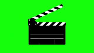 Clapper Board Green Screen Effect  No Text  No Copyright [upl. by Elisabetta]