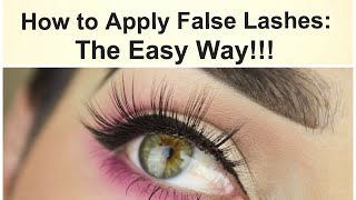 How to apply false eyelashes the easy way  Mannymua [upl. by Sugirdor136]