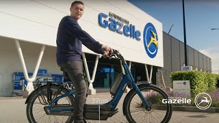 Gazelle Easyflow electric bike  Extra low entry  Safe ebike [upl. by Biddie]