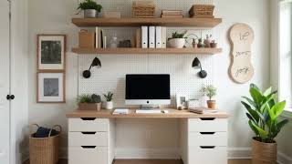 Creating the Perfect Small Home Office  Space Saving Design amp Setup Ideas [upl. by Codi]